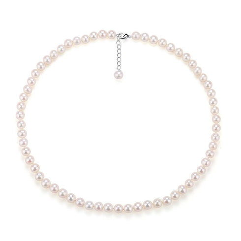 8-9mm White Freshwater VersaPearl Necklace - House Of Pearls